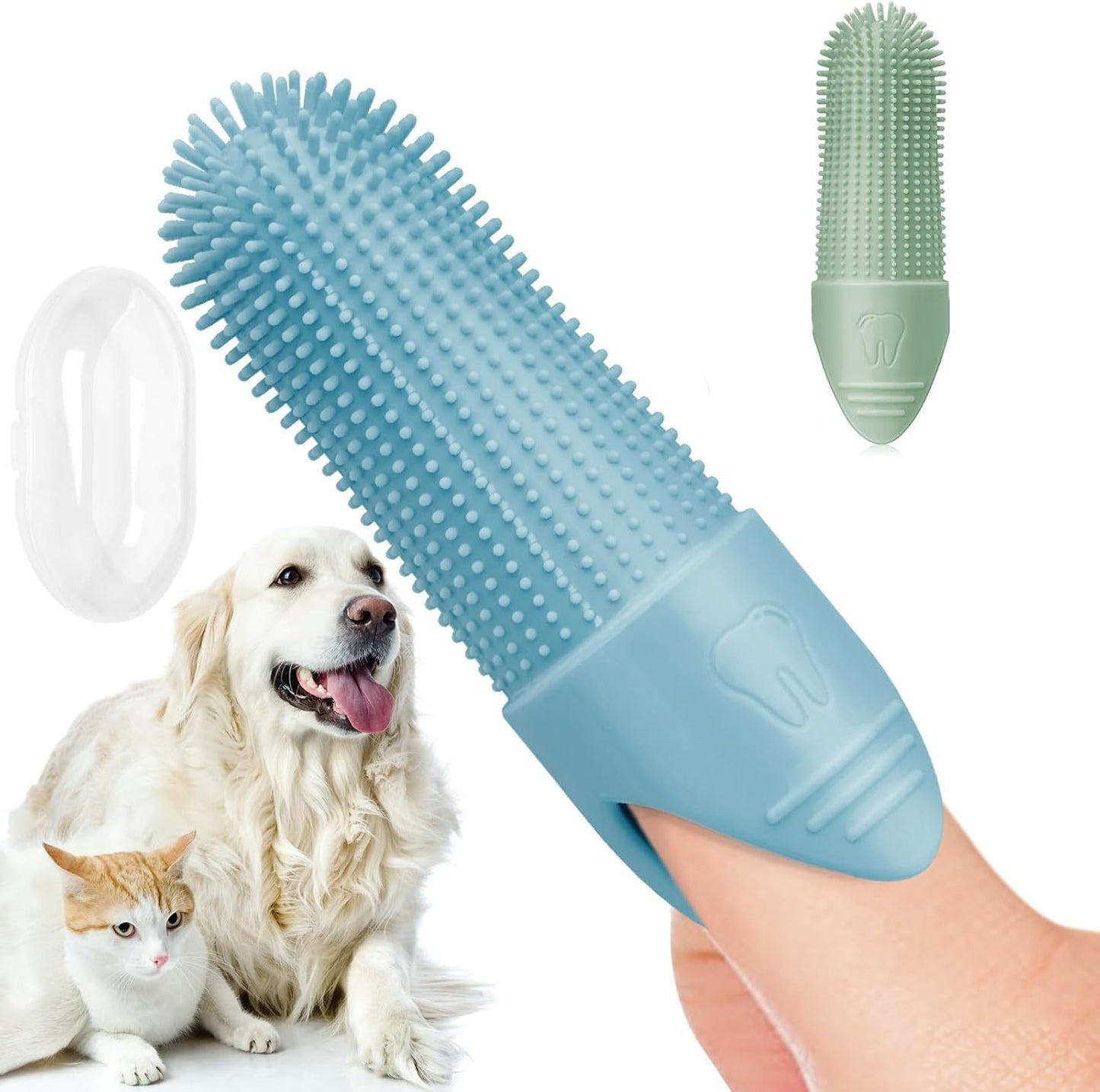 DozyPaws Silicone Pet Finger Toothbrush